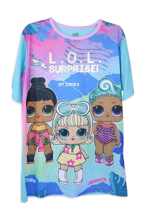 Girls Dorm Sleep Gown Pajama, Sizes 4-12