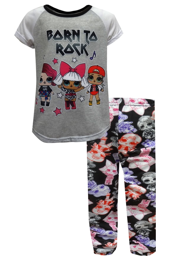 Girls LOL Surprise Born To Rock Pajama Set (6)