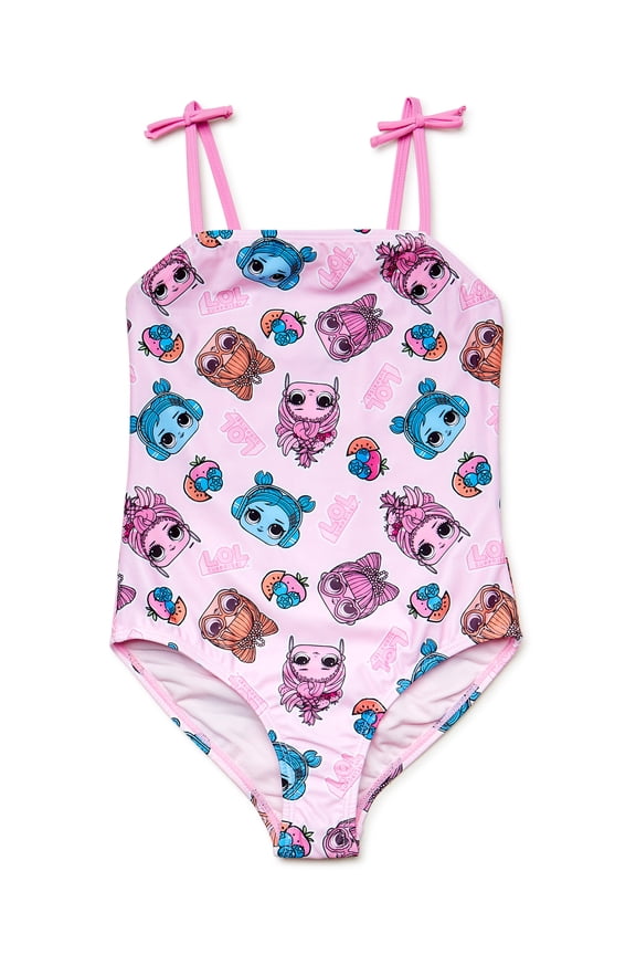Girls One Piece Swimsuit, Sizes 4-12