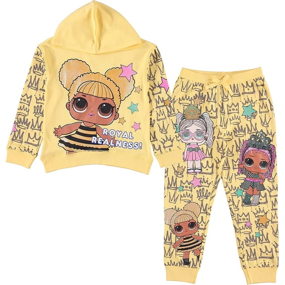 L.O.L. Surprise! Girls Pullover Hoodie and Jogger Clothing Set - Sizes 4-16