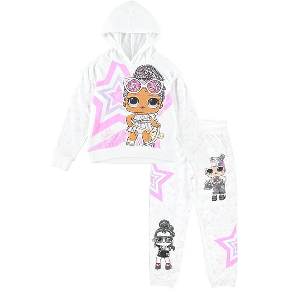 L.O.L. Surprise! Girls Pullover Hoodie and Jogger Clothing Set - Sizes 4-16