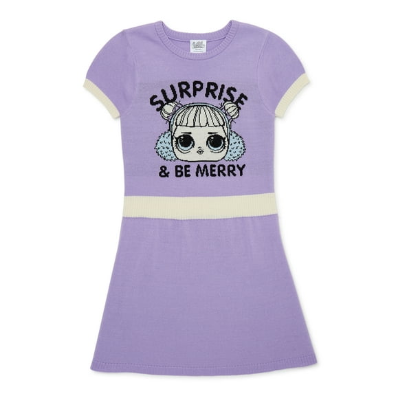 L.O.L Surprise! Girls Sweater Dress, Sizes 4-12
