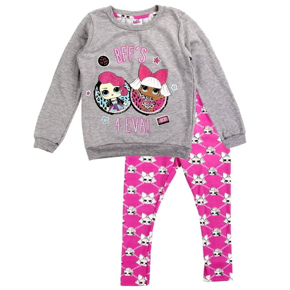 L.O.L. Surprise! Girls Sweatshirt and Leggings Set, Sizes 4-6X