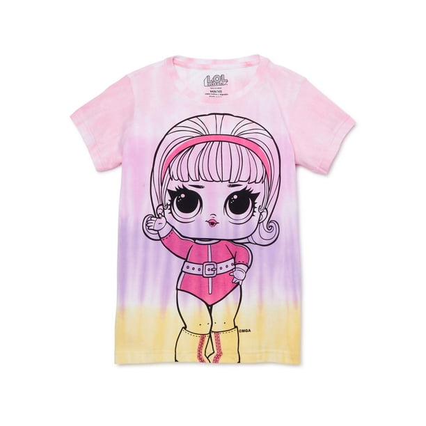 L.O.L. Surprise! Girls Tie Dye Doll Graphic TShirt, Sizes 416