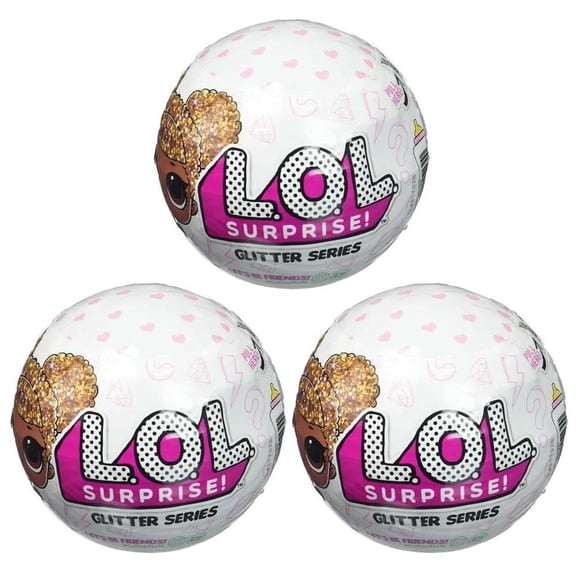 L.O.L. Surprise Glitter Series 1 3-Pack Limited Edition LOL Doll Figure Set MGA