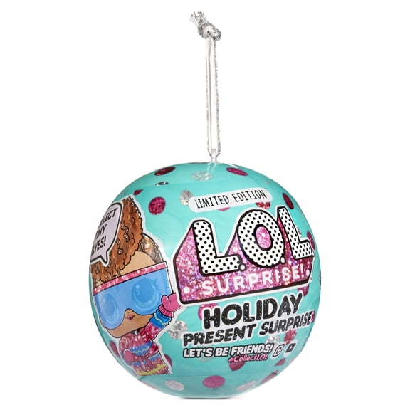 L.O.L. Surprise! Holiday Present Surprise Dolls with 7 Surprises including Surprise Tiny Elves