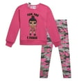thumbnail image 1 of L.O.L. Surprise! Honey Bun Fleece Sweatshirt and Leggings Outfit Set Camo Little Kid to Big Kid, 1 of 3