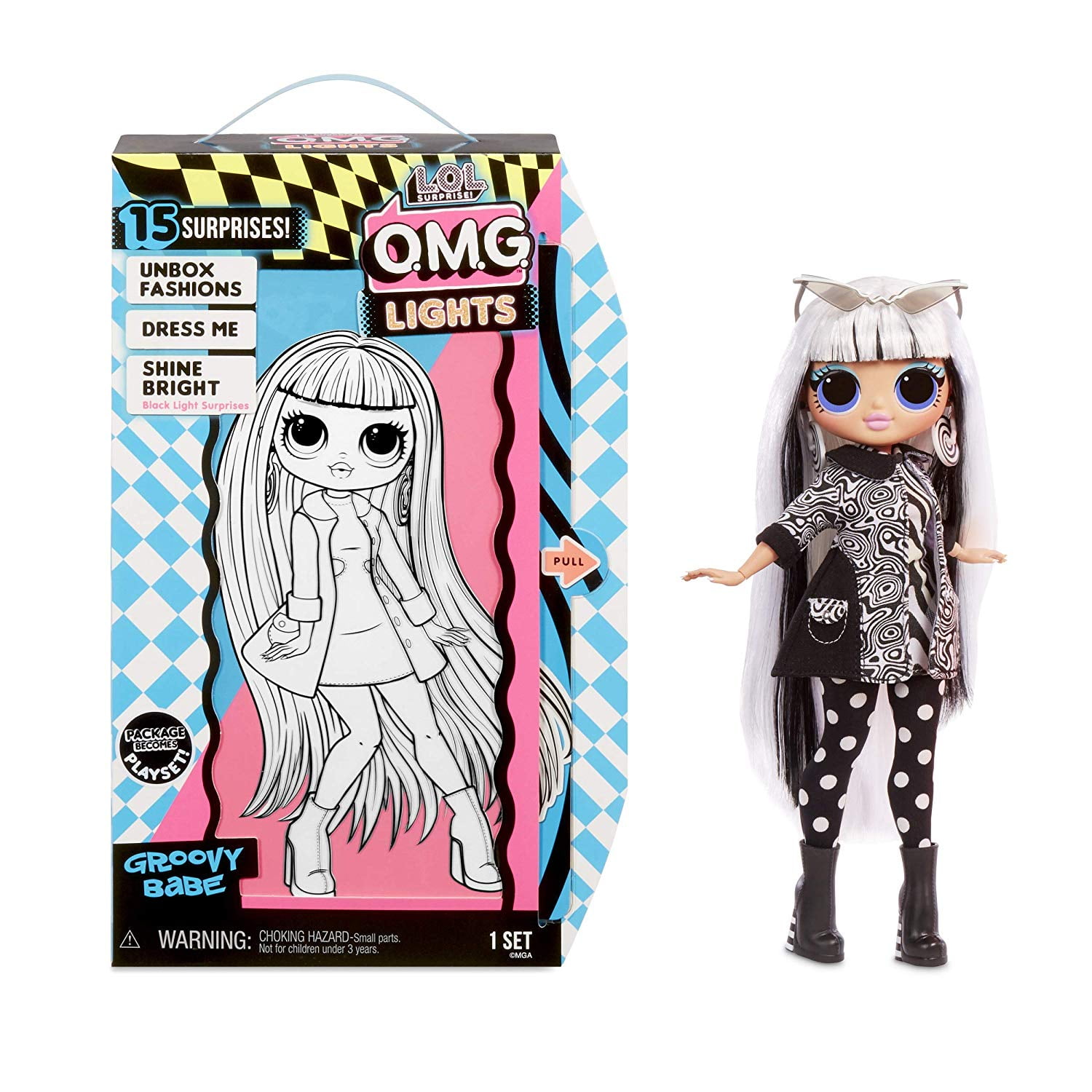 PAR TOY CO - LOL Surprise OMG Lights ANGELS - Shine Bright Black