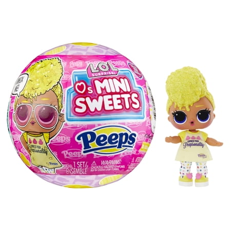 L.O.L. Surprise Loves Mini Sweets Peeps- Tough Chick with Collectible Doll, 7 Surprises, Spring Theme, Peeps Limited Edition Doll- Great gift for Girls age 4+