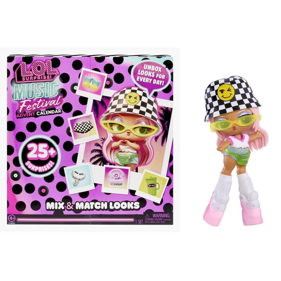 LOL Surprise Music Festival Advent Calendar, 25+ Surprises, Includes Exclusive Tot, Ages 4+