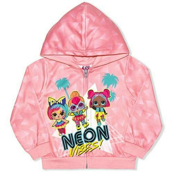 L.O.L. Surprise! Neon Q.T, V.R.Q.T and Splatters Girls Single Character Hoodie, 8-21