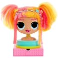 L.O.L. Surprise! O.M.G. Styling Head Neonlicious with StickOn Hair for
