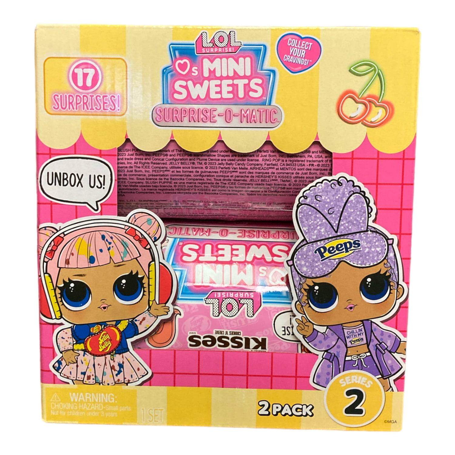 L.O.L. Surprise! Peeps and Jelly Belly Mystery Toys, 2 Pack