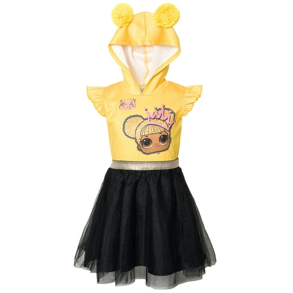 L.O.L. Surprise! Queen Bee Little Girls Mesh Cosplay Dress Little Kid to Big Kid
