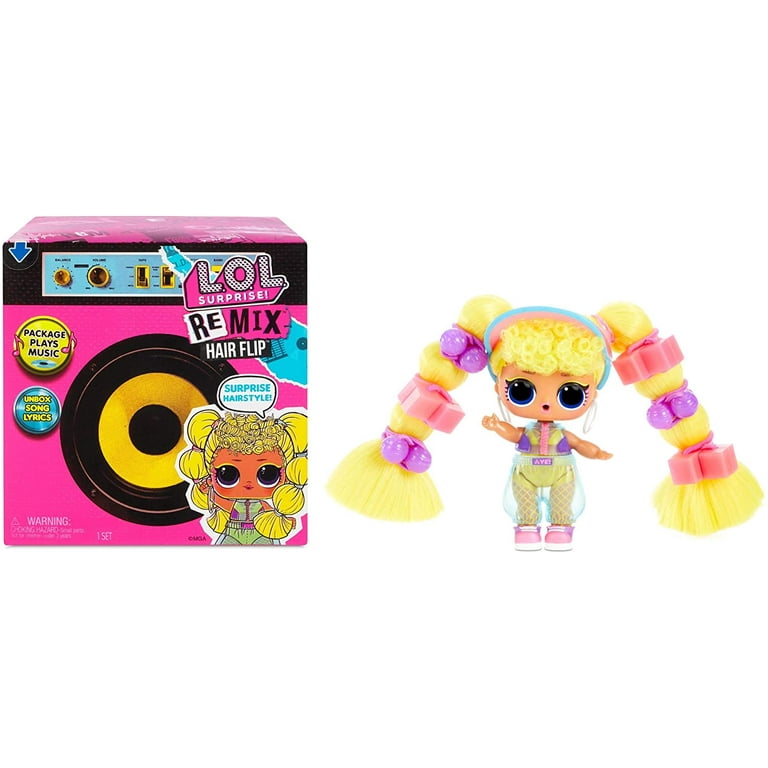 L.O.L Surprise Remix Hair Flip Doll Playset 15 Pieces