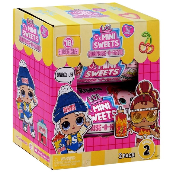 L.O.L. Surprise Series 2 Surprise O Matic 18 surprises Dolls, Outfits 2 Pack Peeps and Jelly Belly