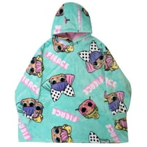 L.O.L. Surprise! THE WAYY BIG HOODIE Plush Lined Oversized Hoodie, Wearable Cozy Hoodie Blanket for Girls (Sizes 4-16)