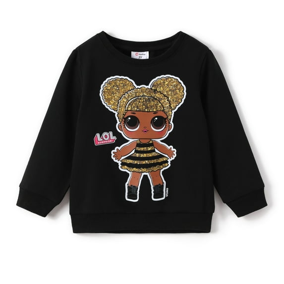 L.O.L. Surprise! Toddler Girls Sweatshirt Solid Color Graphic Cotton Pullover Top Sizes 2 Years