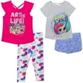 thumbnail image 1 of L.O.L. Surprise! Toddler Girls T-Shirt Tank Top Leggings and Shorts 4 Piece Outfit Set Toddler to Big Kid, 1 of 5