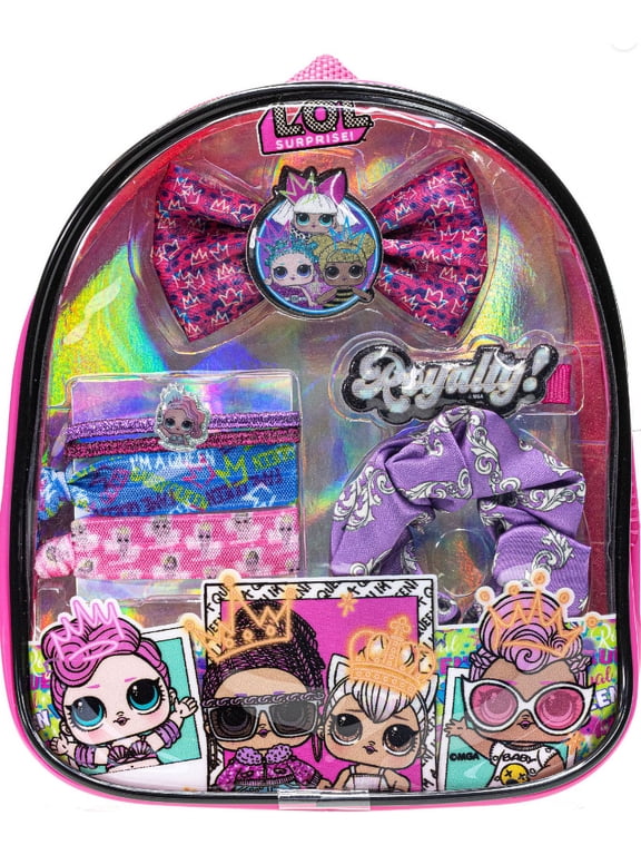 L.O.L Surprise! Townley Girl Hair Accessories Backpack Set for Girls, Ages 3+
