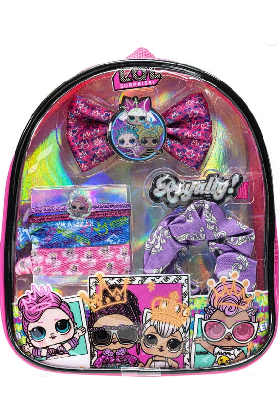 L.O.L Surprise! Townley Girl Hair Accessories Backpack Set for Girls, Ages 3+
