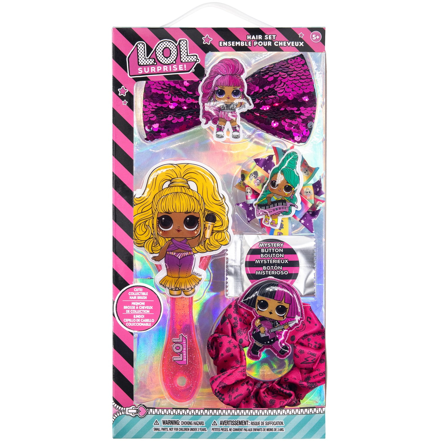 TOWNLEYGIRL L.O.L Surprise! Townley Girl Hair Accessories Set for Girls, Ages 5+