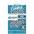 L.O.T.G 2 Pack Soft Ice, Flexible Stretch Nylon Reusable Ice Packs for