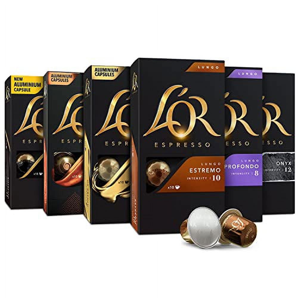 L'OR Espresso Capsules, 60 Count Variety Pack, SingleServe Aluminum
