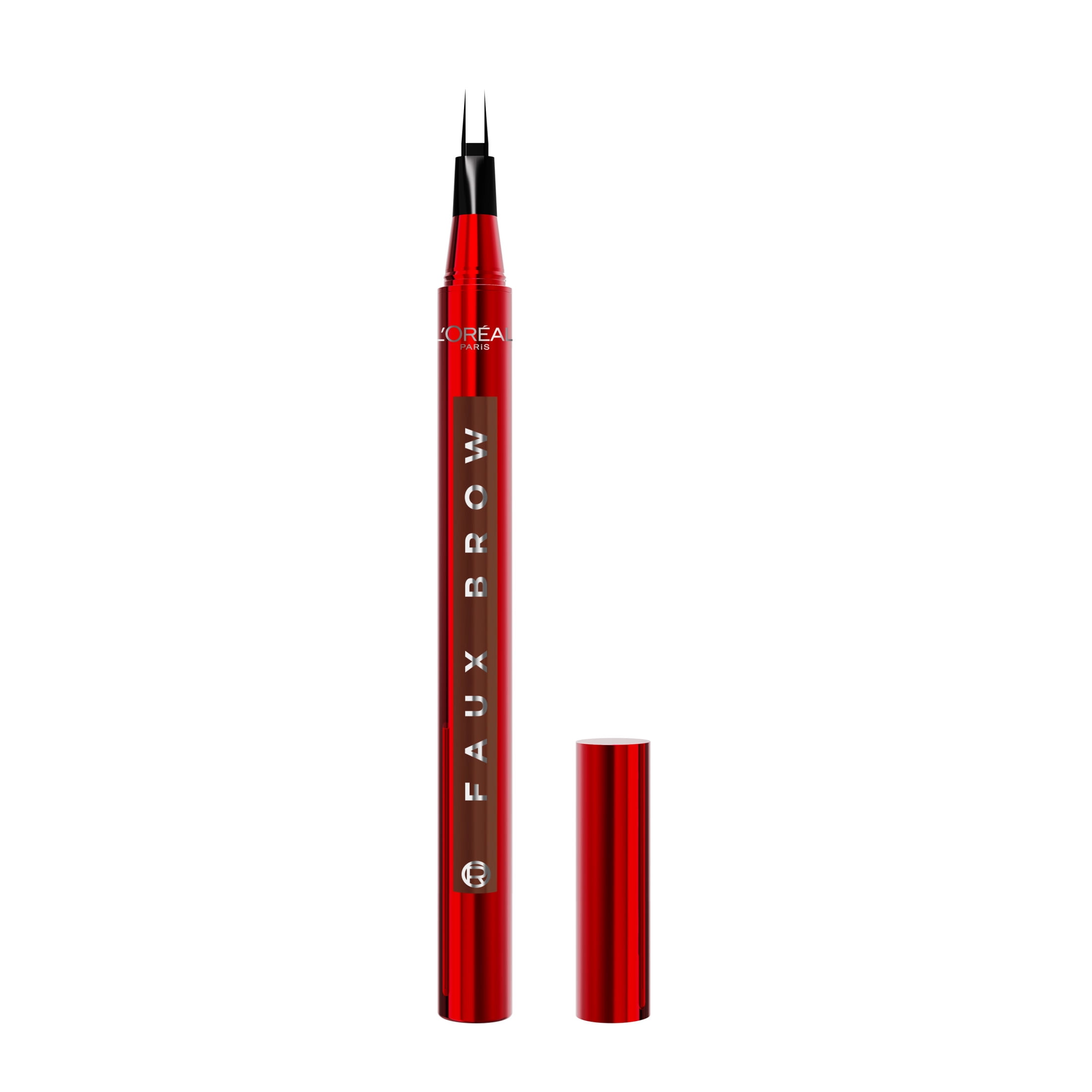 L'Oréal Paris Faux Brow, Waterproof Lightweight Hair-Like Brow Filling Pen, Light Brunette, 0.04 fl oz