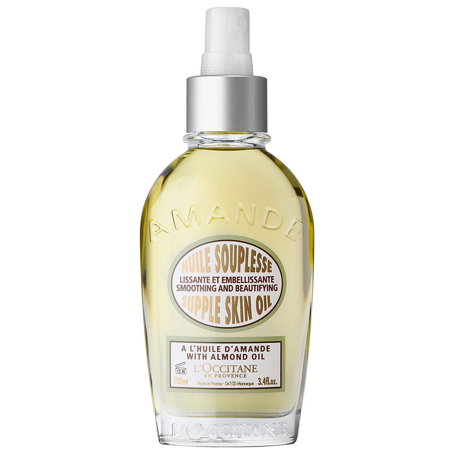 L'Occitane Almond Supple Skin Oil, 3.4 Oz