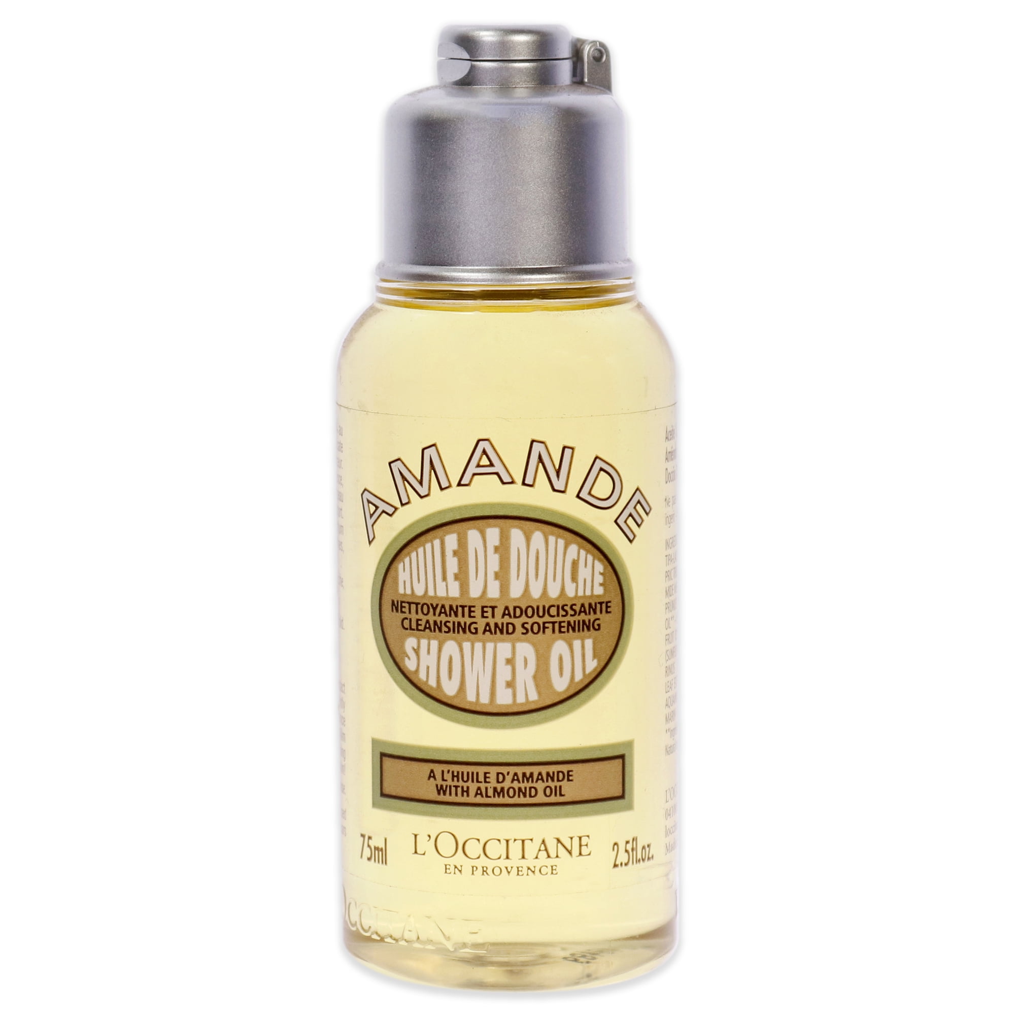 L'Occitane Amande Cleansing & Softening Shower Oil 2.5 Ounces