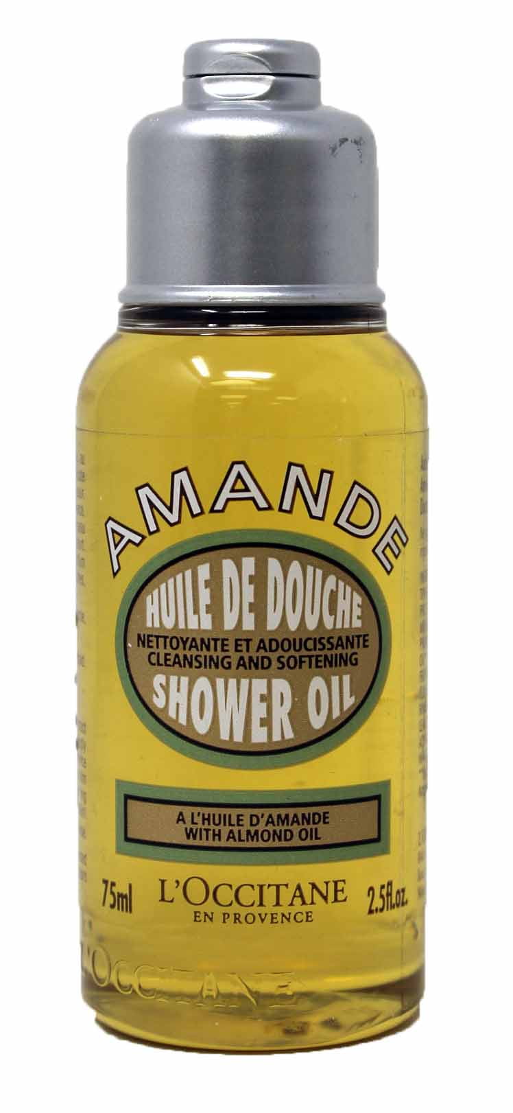 L'Occitane Amande Cleansing & Softening Shower Oil 2.5 Ounces