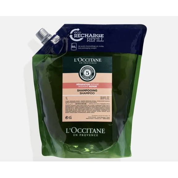 L'Occitane Aromachology 5 Essential Oils Repairing Shampoo - 1 liter/33.8 Fl Oz