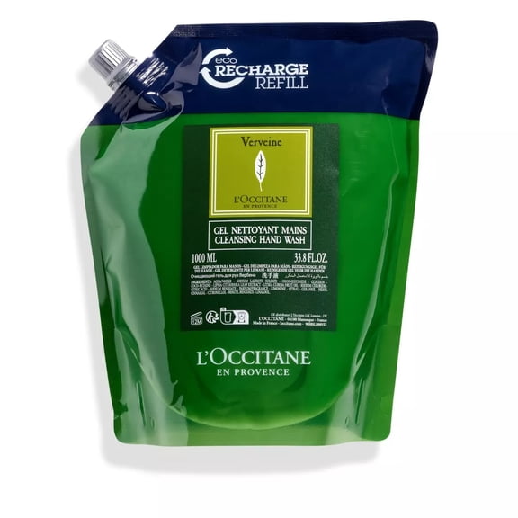 L'Occitane Verbena/Verveine CLEANSING HAND WASH - 33.8 Fl Oz/1 Liter