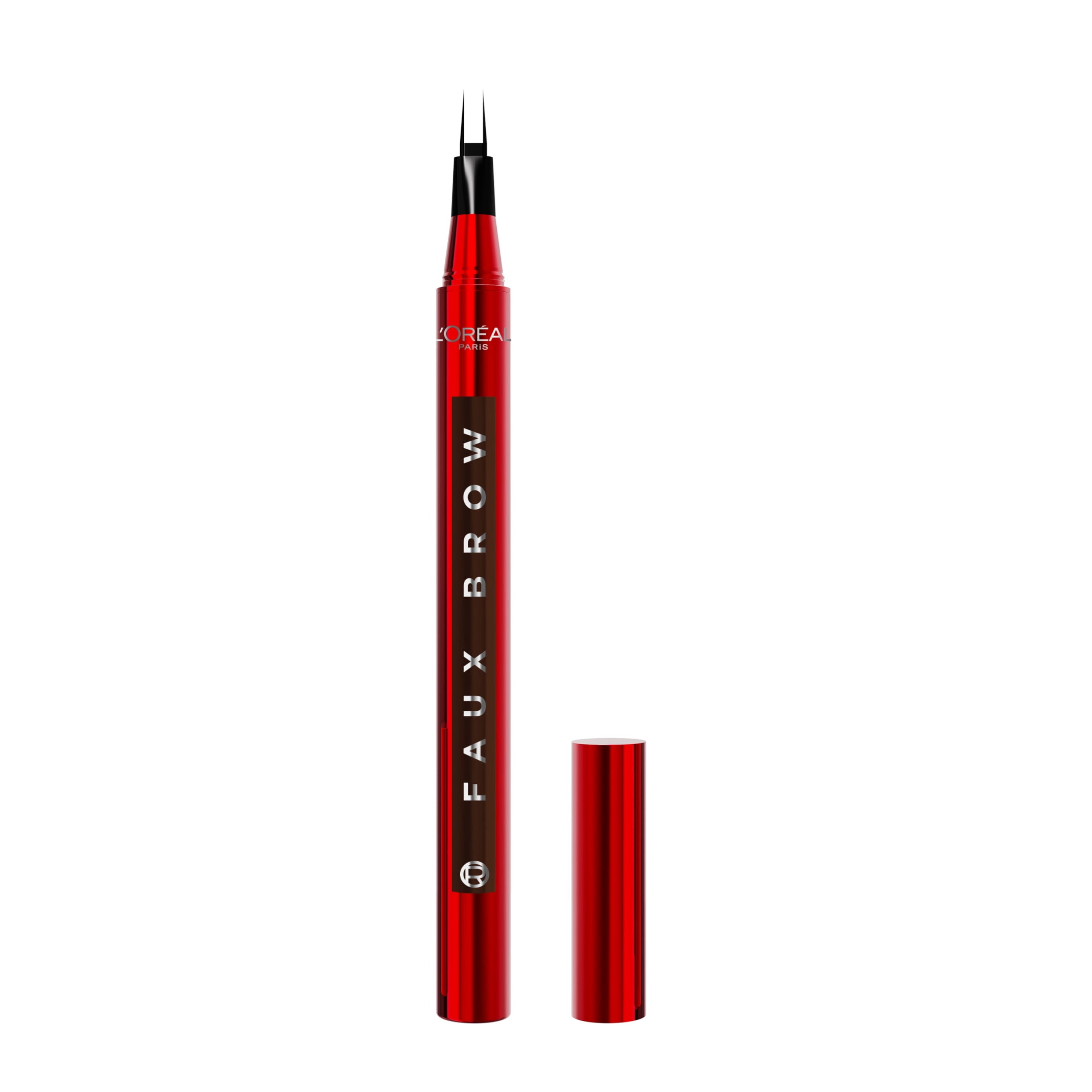 L'Oréal Paris Faux Brow Eyebrow Pen, Dark Brunette + 24H Wear Brow Lamination, Transparent