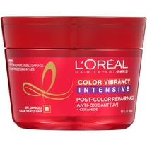 L'Oréal Paris Hair Expert Color Vibrancy Intensive Post-Color Repair Mask, Repairing for Dry Hair, 8.5 fl. oz. Jar