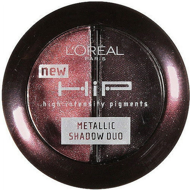 L'Oréal Paris HiP Metallic Eyeshadow Duo, 806 Glided, 0.08 Oz.