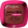 thumbnail interactive-video image 1 of L'Oréal Paris Infallible Blush, Soft Matte Finish, Up to 24H, Daring Rosewood, 0.31 oz, 1 of 9