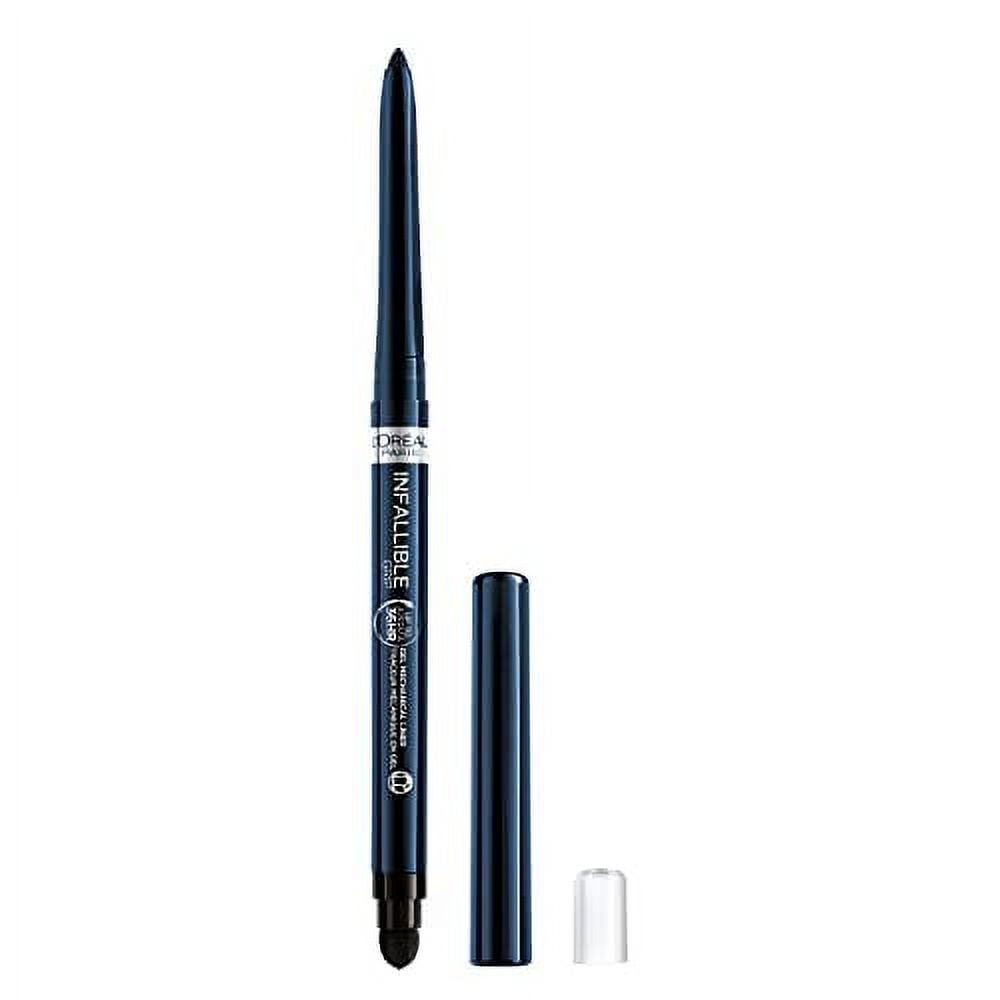 LOral Paris Infallible Grip Mechanical Gel Eyeliner Pencil, Smudge-Resistant, Waterproof Eye Makeup with Up to 36HR Wear, Blue Jersey, 1 Kit