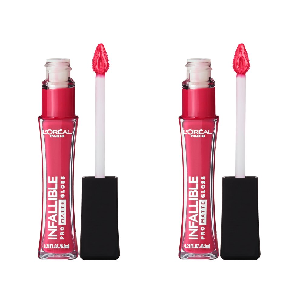 L,Oréal Paris Infallible Lip Pro Matte Gloss, Aphrodite Kiss, 2 Count