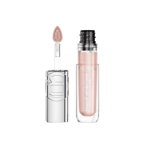L'Oreal Paris Plump Ambition Plump Ambition Hyaluron Lip Oil Shimmer, Nude Lights, 0.16 fl oz