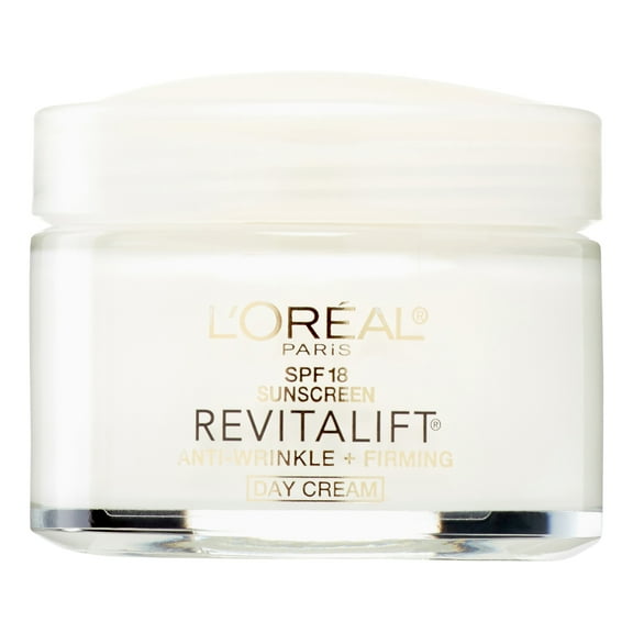 L'Oral Paris Revitalift Anti-Wrinkle & Firming Day Cream Sunscreen, SPF 18, 2.55 Oz.