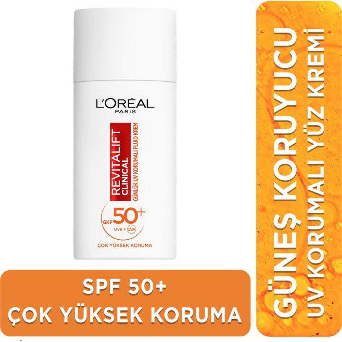 L'Oréal Paris Revitalift Clinical SPF 50+ Daily High UV Protected Facial Sun Cream 50ml