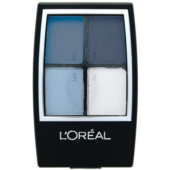 L'Oréal Paris Studio Secrets Professional Color Smokes Eyeshadow Quad, 236 Cobalt Smokes, 0.16 Oz.