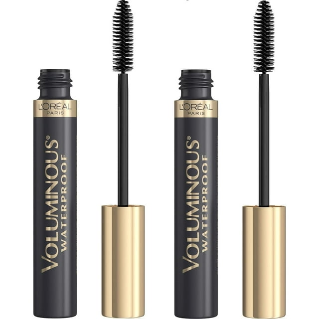 Lâ€™OrÃ©al Paris Voluminous Original Waterproof Mascara, Black, 2 count