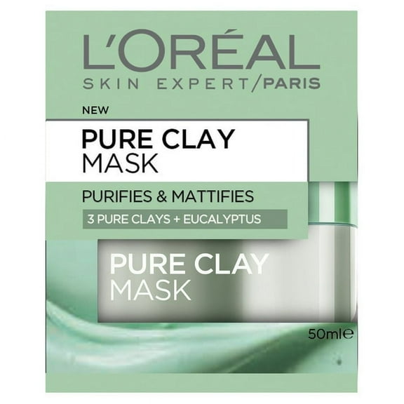 Cosmetics L Oreal Pure Clay Mask by L'oreal 1.7 Oz for Women