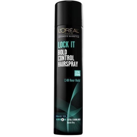 L'Oreal Advanced Hairstyle Lock It Bold Control Hair Spray, Extra Strong Hold 8.25 oz (Pack of 4)