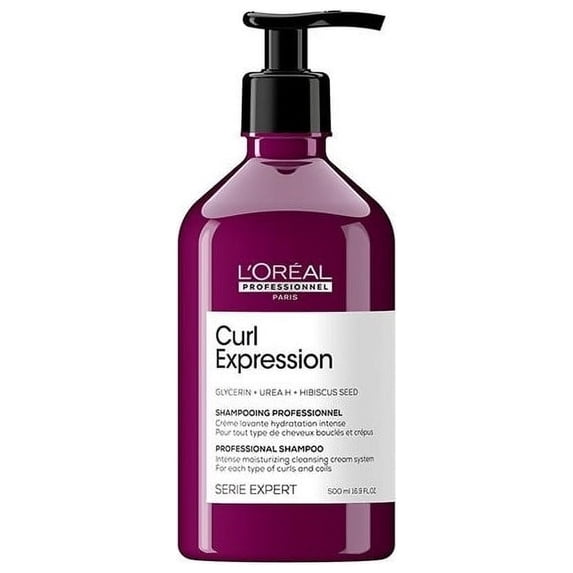 L’Oreal Curl Expression Moisturizing Shampoo | Gentle Cream Cleanser for Curly, Coily and Wavy Hair, 500ml