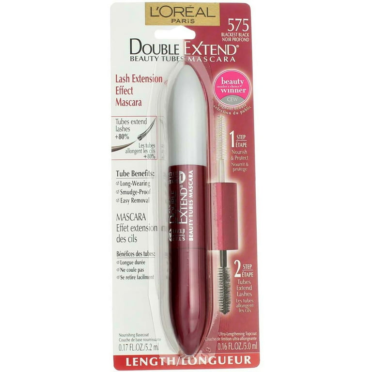 L'Oréal Paris, Mascara, Double Extend Beauty Tubes, Longwearing