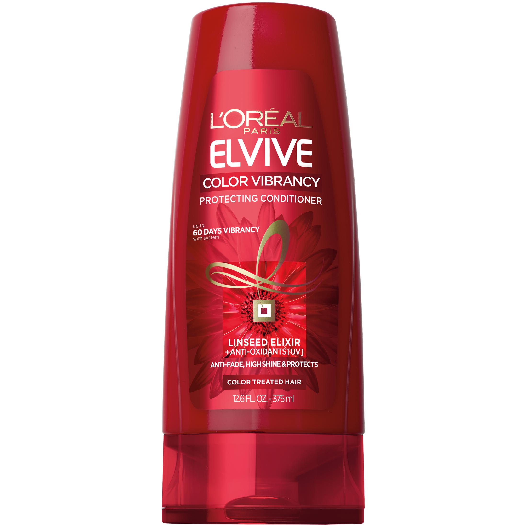 L'Oreal Elvive Color Vibrancy Protecting Conditioner with Linseed Elixir, 12.6 fl oz - image 1 of 7
